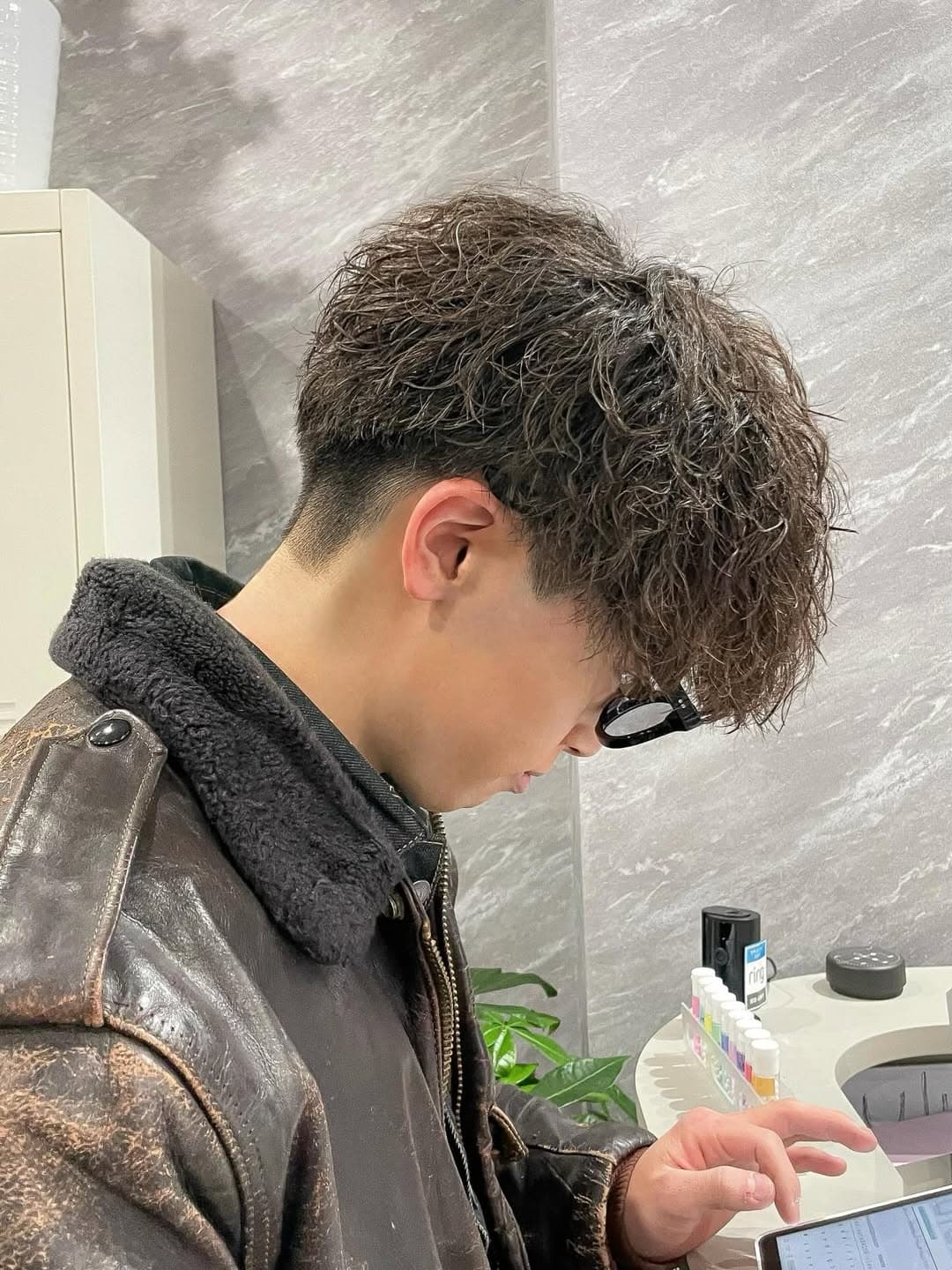 刈り上げマッシュにツイスパは18番スタイル💪🔥 1